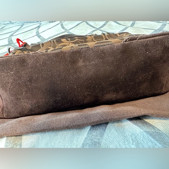 Coach Brown Monogram Purse - Picture 4 of 7